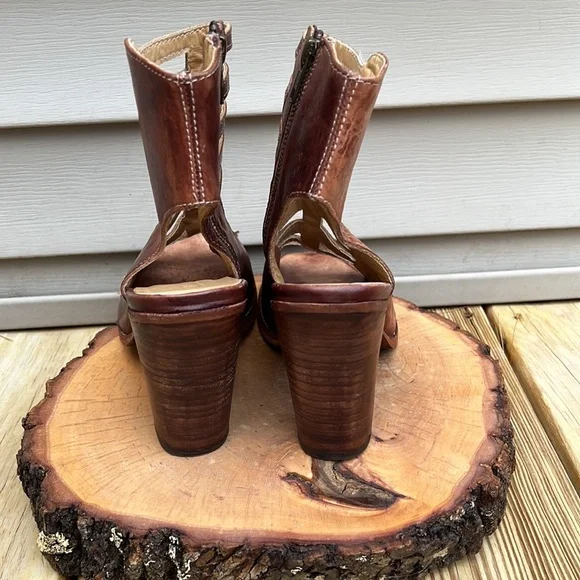 🥳 Host Pick 🥳 - BED|STU OCCAM Peep Toe Heel women size 9.5 - Picture 4 of 16